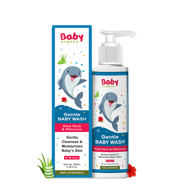 BabyOrgano Gentle Baby Wash & Nourishing Baby Lotion Combo