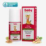 BabyOrgano tummy roll on for baby – hing roll on with ginger for colic, gas, and indigestion relief