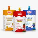 Complete Health Gummies Combo for Kids| Nutriverse Eye Care + Immunity + Nutriverse Cold & Cough Gummies (30 Gummies/Pack)
