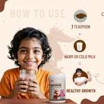 How to use Chocovita Milk Mix – 1 tsp with warm or cold milk daily for healthy growth in kids