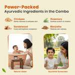 Nature’s Shield & Shine Skin Care Combo for Kids | Ayurshild Sunscreen + Natural Ubtan