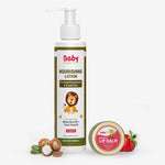 Natural Lip & Skincare Combo for Kids | Natural Lip Balm for Soft Lips| Nourishing Baby Lotion for Nourished Skin | 0-15 Years