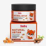 BabyOrgano Natural Ubtan for babies and kids, Ayurvedic herbal bath powder with sandalwood and chickpea, 100g