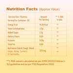 Nutrition facts of Nutriverse cold & cough gummies – energy, carbs, sugar, proteins and immunity blend values