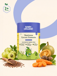 Nutriverse Eye Care Gummies | Blueberry Flavour | Relieves Dryness, Blurry & Screen-Strained Eyes | Made with Amla, Carrot, Flax Seeds & Bilva