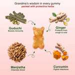 Nutriverse kids immunity gummies with Grandma’s wisdom – Guduchi, Ginger, Manjistha, Curcumin