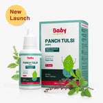 BabyOrgano Panch Tulsi Drops – 30ml bottle enriched with 5 types of Tulsi for natural wellness, safe for kids 2+ years