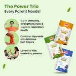 Complete Health Gummies Combo for Kids| Nutriverse Eye Care + Immunity + Nutriverse Cold & Cough Gummies (30 Gummies/Pack)