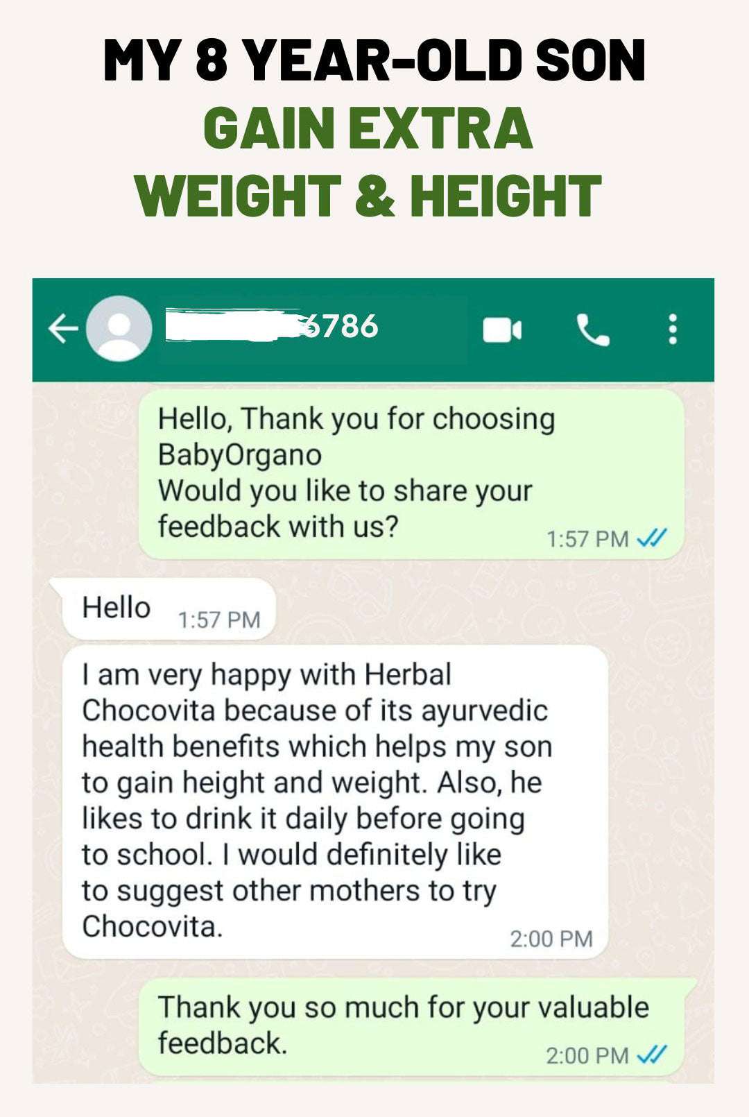 Herbal chocovita customer review 6