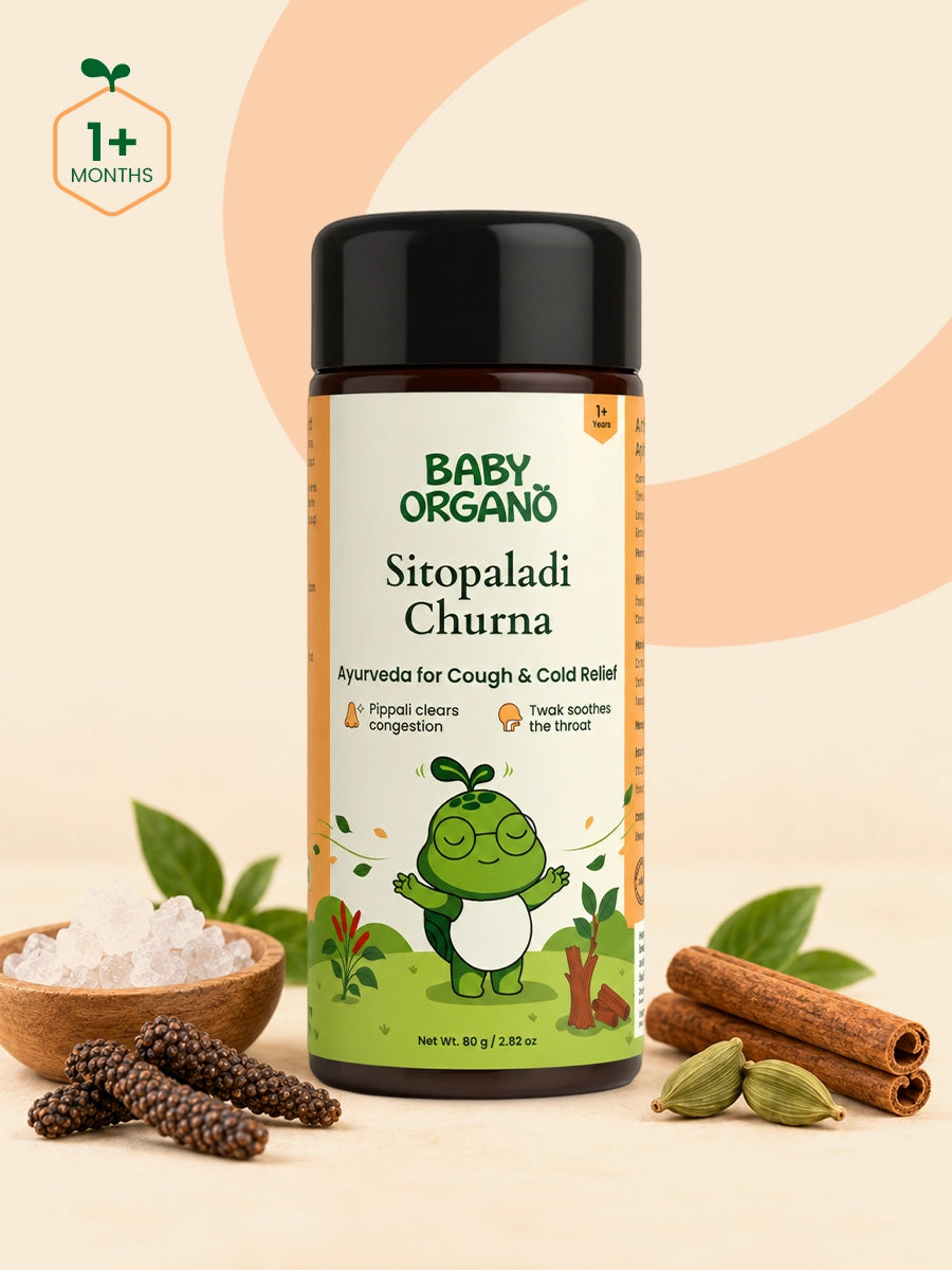 Sitopaladi Churna | Relief from Cough, Cold & Throat Pain | Made with Pippali, Tvak, Vanshlochan, Ela & Sharkara