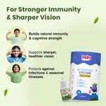 Immunity Plus Eye Care Combo for Kids | Nutriverse Eye Care Gummies (30 Gummies/Pack) + Baalprashan Swarnaprashan Drops