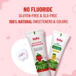 Natural Oral Care Combo for Kids | Herbal Toothpaste Mango + Strawberry Flavour
