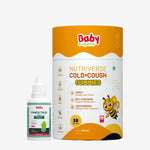 BabyOrgano Panch Tulsi Drops with Nutriverse Cold & Cough Gummies honey flavor – ayurvedic kids combo for immunity boost, cough relief and seasonal care with Curcumin and Yashtimadhu