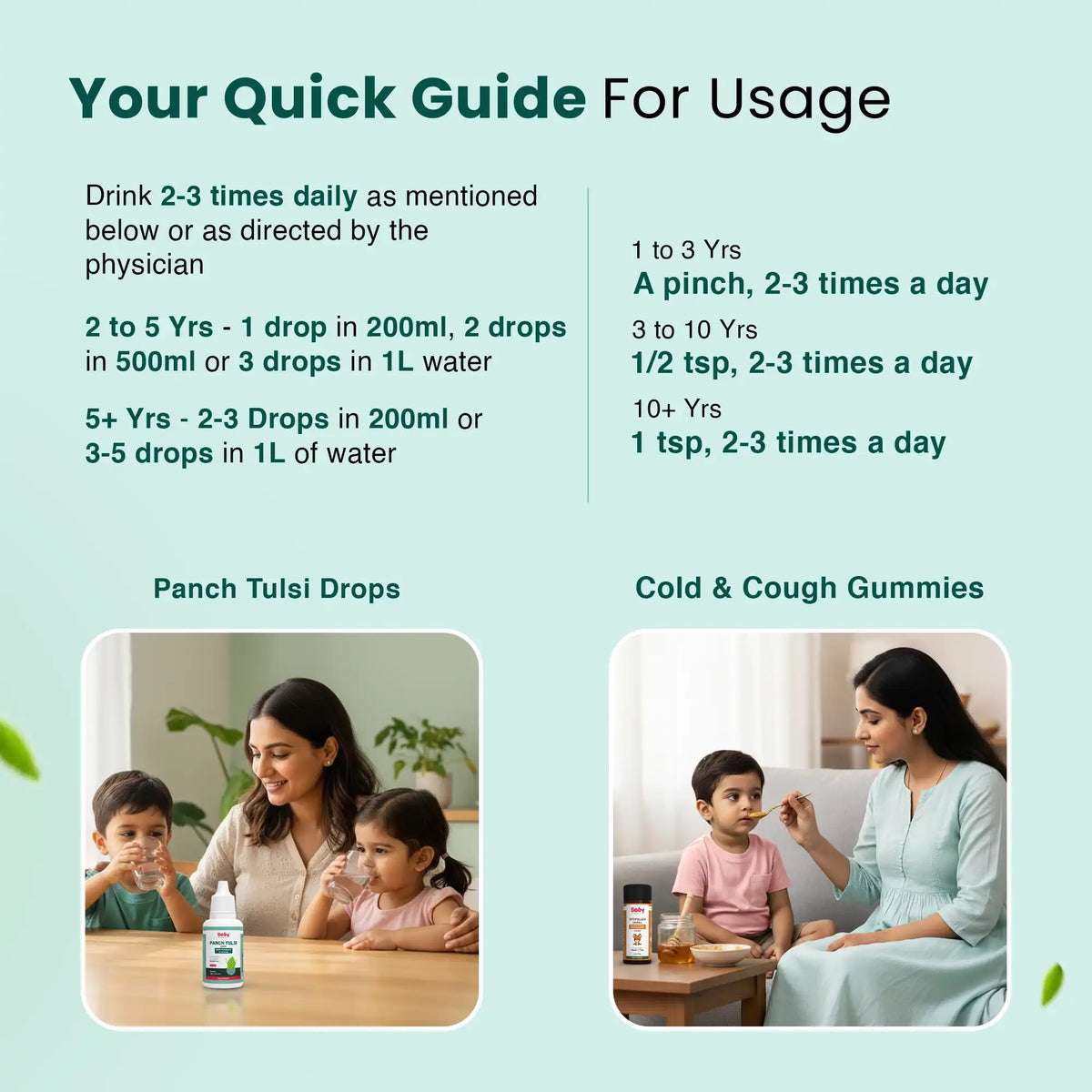 Ayurvedic Cough & Immunity Support Combo l Panch Tulsi Drops + Sitopaladi Churna