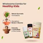 Cold Relief & Immunity Booster Combo for Kids | Kesar Haldi Milk Mix + Sitopaladi Churna + Natural Cold Relief Roll-On