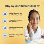 Why Ayurshild Sunscreen for Kids – protects delicate skin, refreshes, heals, detoxifies & supports skin repair naturally