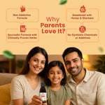 Parents trust BabyOrgano Kanthprash Ayurvedic cough syrup – non-addictive, natural, no synthetic chemicals, safe for kids.