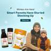 Winter baby care offers – Ayurvedic cold and cough products for kids including Kanthprash syrup, Sitopaladi churna, and Cold & Cough gummies – BabyOrgano winter essentials for smart parents